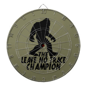 The Leave No Trace Champion Funny Bigfoot Dartboard