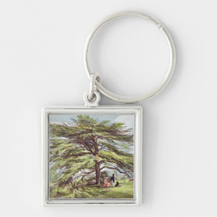 The Lebanon Cedar Tree in the Arboretum, Kew Garde Key Ring