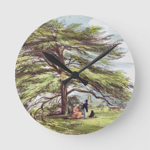 The Lebanon Cedar Tree in the Arboretum, Kew Garde Round Clock
