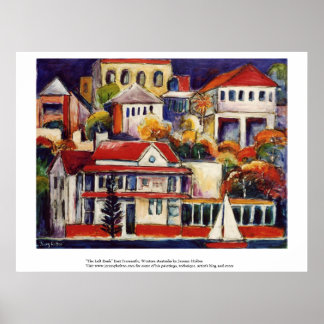 "The Left Bank" East Fremantle, Western Australia Poster
