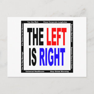 The Left is Right Postcard