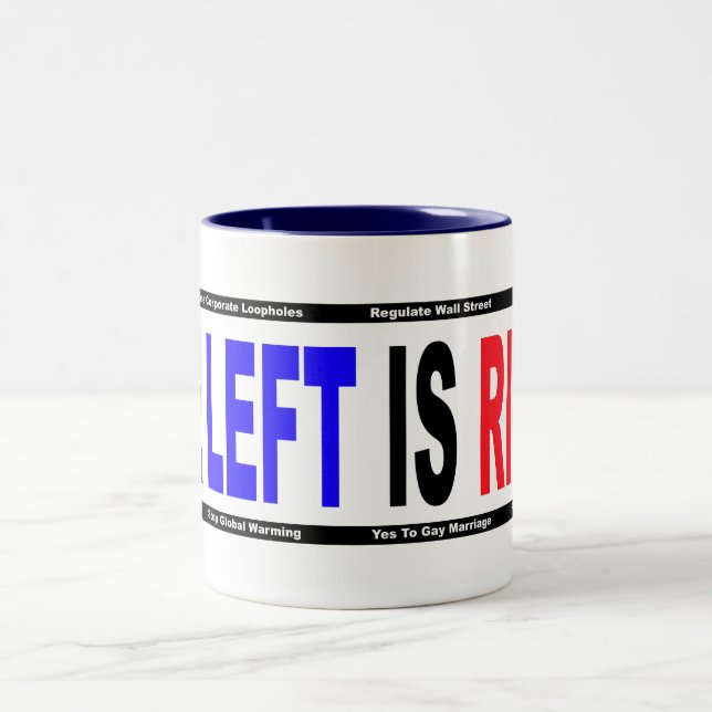 The Left is Right Two-Tone Coffee Mug (Center)