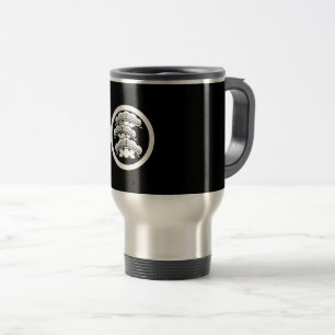 The Left Three-Story Pine Tree with Rough Branches Travel Mug