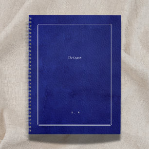 The Legacy Indigo Leather & Silver Scholar Notebook