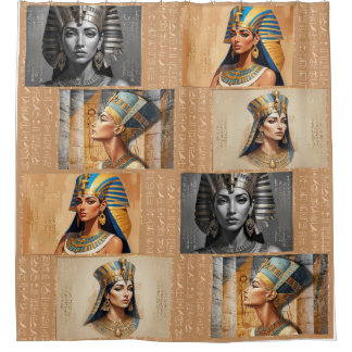The Legacy of Egyptian Queens – Ancient Shower Curtain
