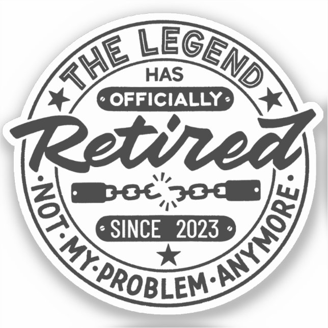 The Legend Has Officially Retired (Front)