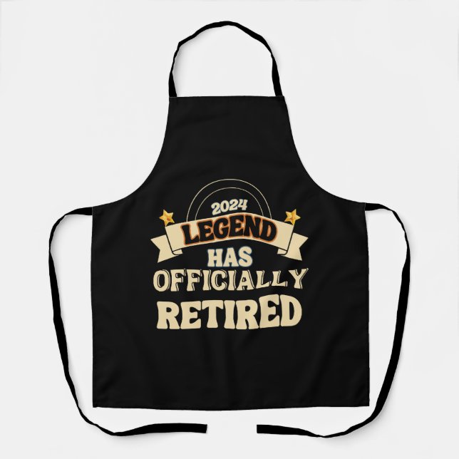 The legend has officially retired apron (Front)
