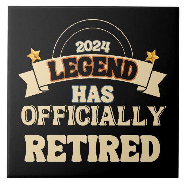The legend has officially retired ceramic tile (Front)