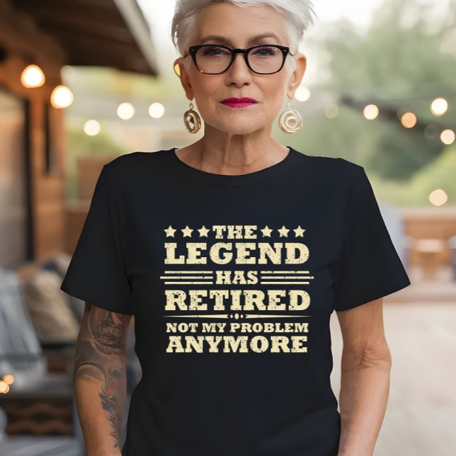 The legend has officially retired fuuny retirement T-Shirt (Creator Uploaded)