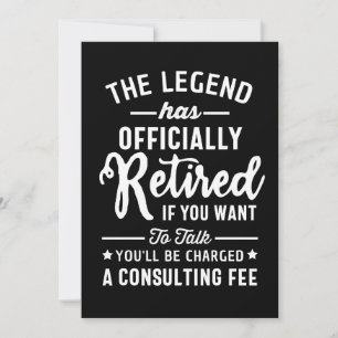The Legend Has Officially Retired If you Want  Holiday Card