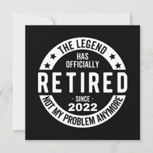 The Legend Has Officially Retired, Retired 2022 Advice Card