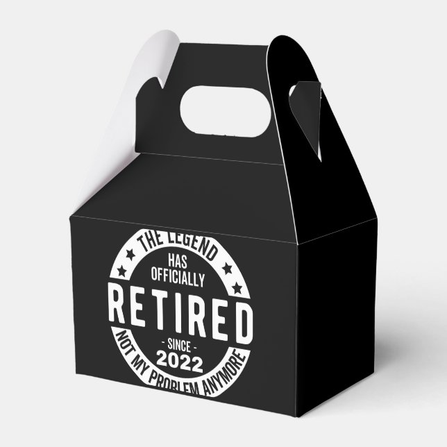 The Legend Has Officially Retired, Retired 2022 Favour Box (Front Side)