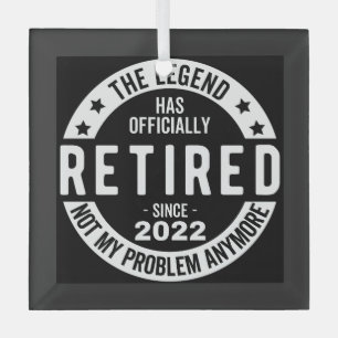 The Legend Has Officially Retired, Retired 2022 Glass Tree Decoration