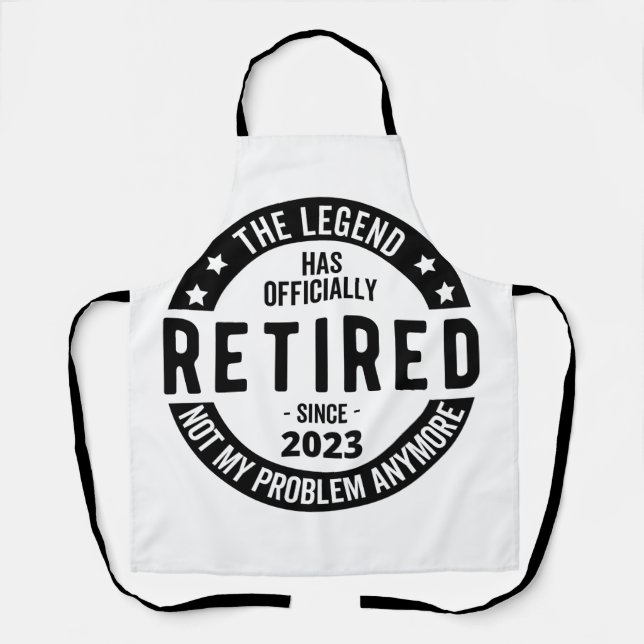 The Legend Has Officially Retired, Retired 2023 Apron (Front)