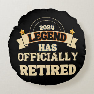 The legend has officially retired round cushion