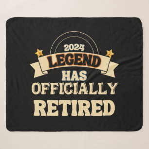 The legend has officially retired sherpa blanket