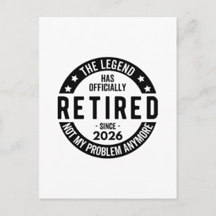 The Legend Has Officially Retired Since 2026 Postcard