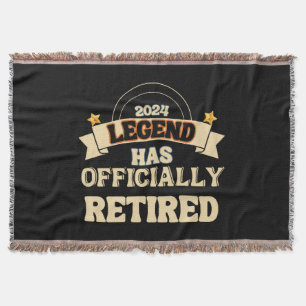 The legend has officially retired throw blanket