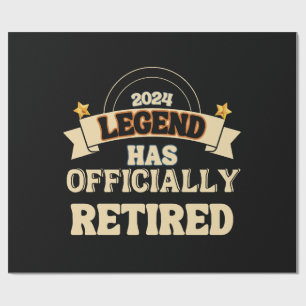 The legend has officially retired wrapping paper