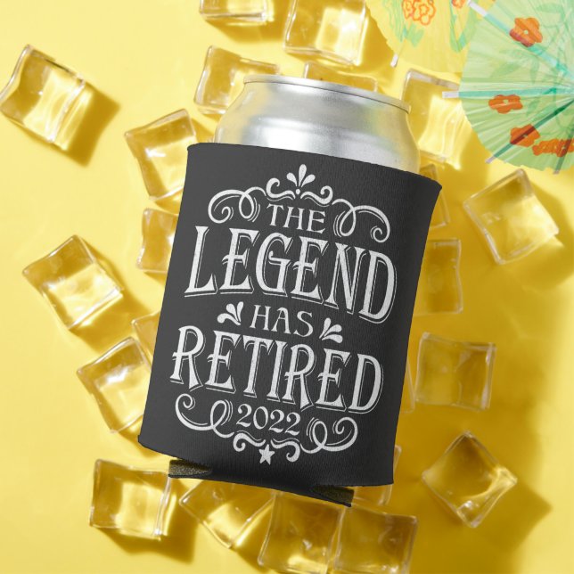 The Legend Has Retired 2022 Retirement Dad Gift Can Cooler (In Situ Summer)