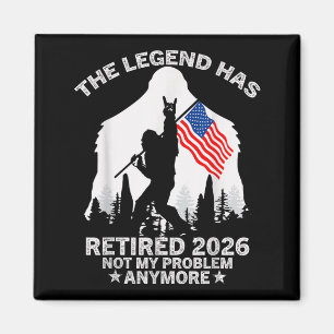 The Legend Has Retired 2026 AAAmerican Flag Magnet