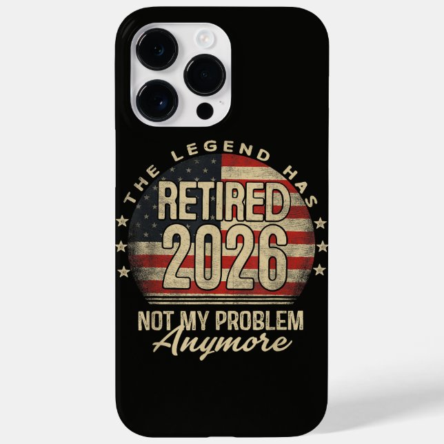 The Legend Has Retired 2026 Funny  Case-Mate iPhone Case (Back)