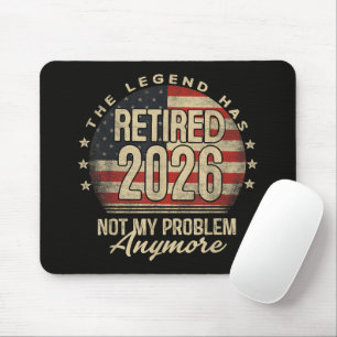 The Legend Has Retired 2026 Funny Mouse Pad