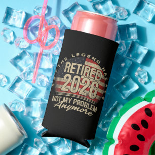The Legend Has Retired 2026 Funny Seltzer Can Cooler