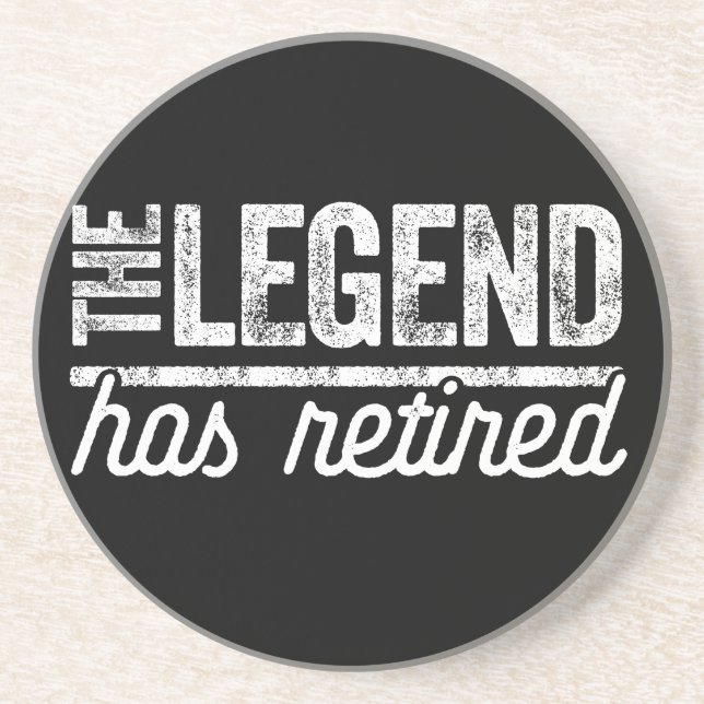the legend has retired coaster (Front)