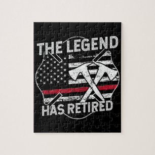 The Legend Has Retired Firefighter Retirement Jigsaw Puzzle