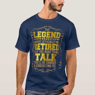 The Legend Has Retired Men Officer Officially Reti T-Shirt