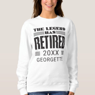 The Legend Has Retired Personalised Retirement Sweatshirt