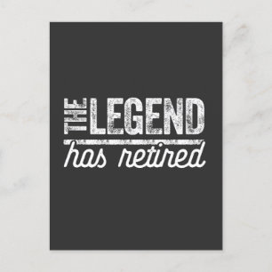 the legend has retired postcard