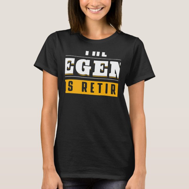 The Legend Has Retired Retirement Grand Father T-Shirt (Front)