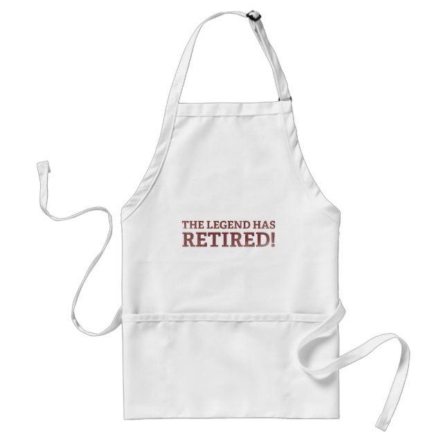 The Legend Has Retired Standard Apron (Front)