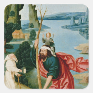 The Legend of St. Christopher Square Sticker