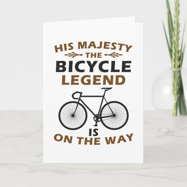 The Legend Of The Cyclist Bike Card (Front)