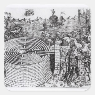 The Legend of Theseus Square Sticker