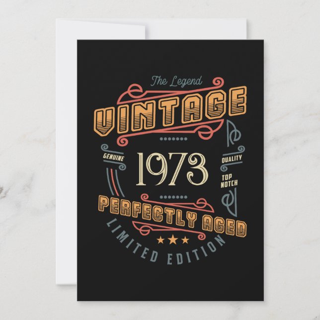 The Legend Vintage Birthday card (Front)