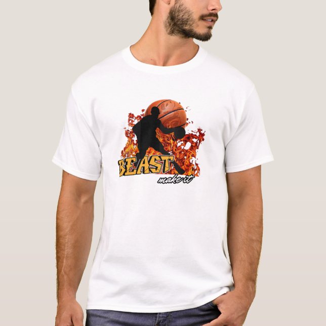 The Legendary Basketball Fire Beast T-Shirt (Front)