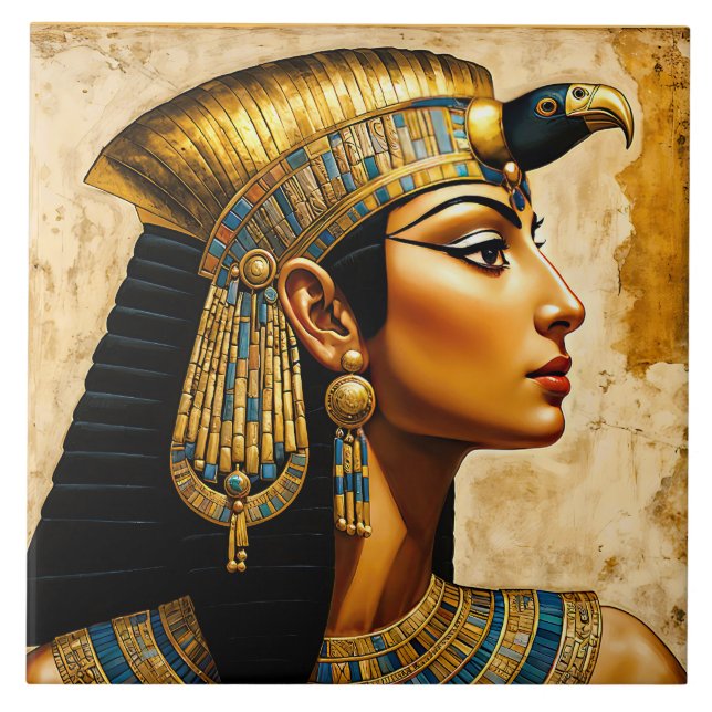 "The Legendary Cleopatra VII" Ceramic Tile (Front)