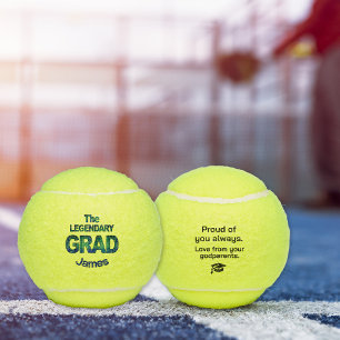 The Legendary Grad – Blue Green Gift for Godson Tennis Balls