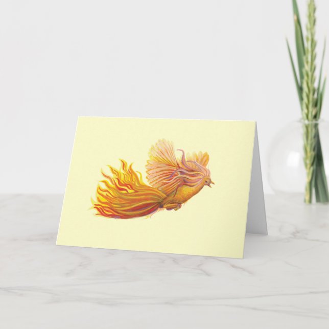 The Legendary Phoenix Bird Vanilla Yellow Card (Front)