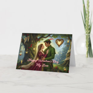 The Legendary Romance of Sherwood Forest Holiday Card