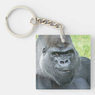 The Legendary Side Glance of a Siverback Key Ring
