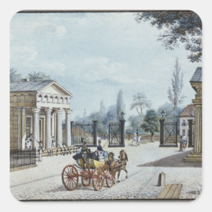 The Leipzig Gate, Berlin Square Sticker