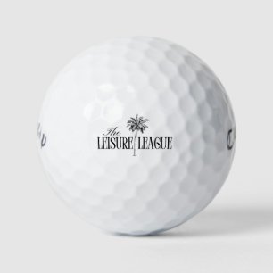 'The Leisure League' Retirement Party Favour Gift Golf Balls