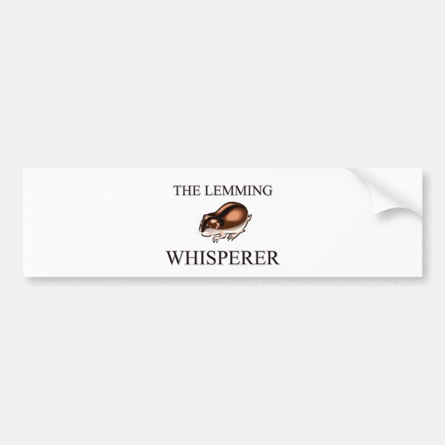 The Lemming Whisperer Bumper Sticker (Front)
