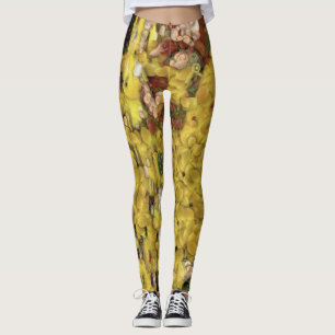 The Lemon Kiss Vegetable Decoupage Spoof Art Leggings