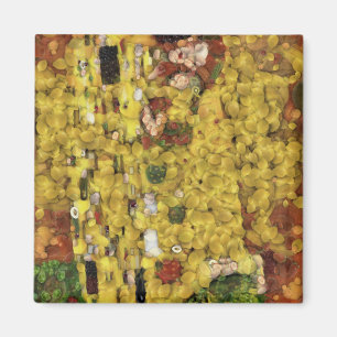 The Lemon Kiss Vegetable Decoupage Spoof Art Magnet